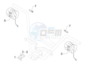 Nexus 250 e3 (UK) UK drawing Selectors - Switches - Buttons