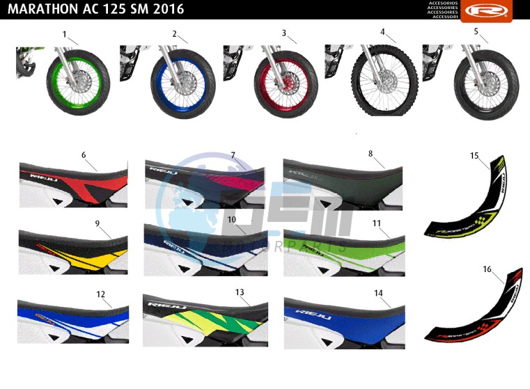 ACCESSOIRIES - WHEELS-SEATS