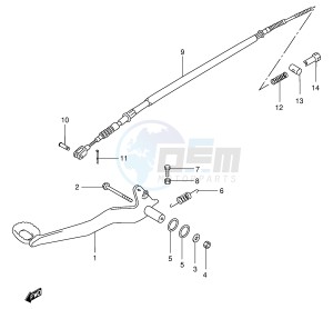 LT-F500F (E3-E28) drawing REAR BRAKE