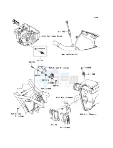 KLX250 KLX250S9F GB XX (EU ME A(FRICA) drawing Fuel Injection