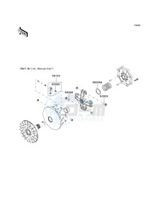 KVF 750 B (BRUTE FORCE 750 4X4I) (B6F-B7FA) B7F drawing OPTIONAL PARTS-- DRIVE CONVERTER- -