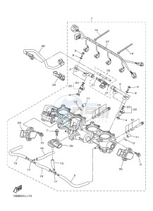 YZF-R1 YZF-R1E 998 R1 (2SG3) drawing INTAKE 2