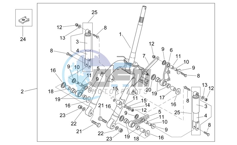 Front shock absorber