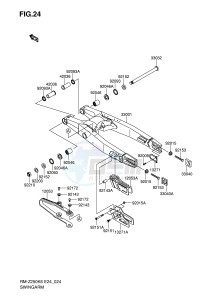 RM-Z250 (E24) drawing SWINGARM