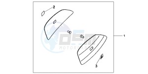 NC700SC drawing COLOUR PANEL SET BLACK