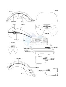 VN 1500 L [VULCAN 1500 NOMAD FI] (L2-L4) [VULCAN 1500 NOMAD FI] drawing DECALS-- EBONY_RED- --- VN1500-L3- -