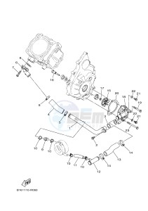 YFM700FWBD YFM70KPSH KODIAK 700 EPS SPECIAL EDITION (B328) drawing WATER PUMP