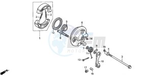 PK50SM drawing FRONT BRAKE PANEL