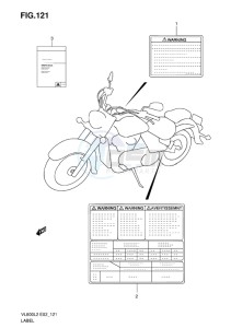 VL800 INTRUDER EU drawing LABEL