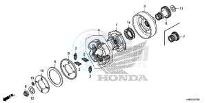 TRX420FA1F TRX420 Europe Direct - (ED) drawing STARTING CLUTCH