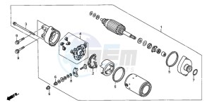 XL1000V drawing STARTING MOTOR