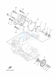 YZ125 (B4XN) drawing WATER PUMP