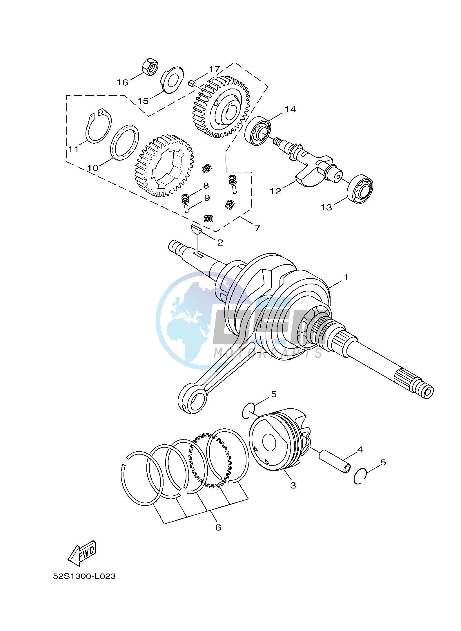 CRANKSHAFT & PISTON