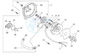 Rally 50 H2O drawing Flywheel - Water pump