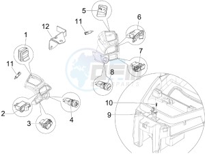 MP3 500 Sport (USA) USA drawing Selectors - Switches - Buttons