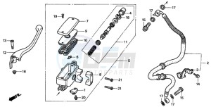 SRX50 drawing FR. BRAKE MASTER CYLINDER