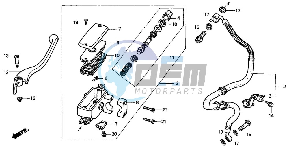 FR. BRAKE MASTER CYLINDER