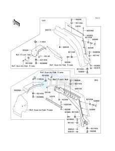 KAF 620 J [MULE 3010 TRANS4X4] (J6J-J8F) J8F drawing FRONT FENDER-- S- -