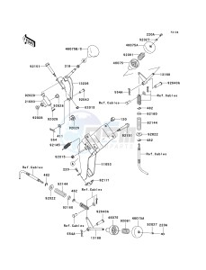 KAF 400 A [MULE 610 4X4] (A6F-AF) A9F drawing SHIFT LEVER-- S- -