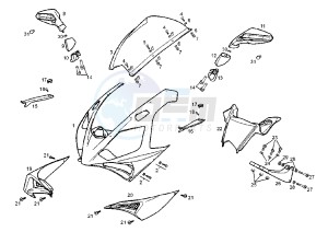 GPR RACING - 50 cc drawing COWLING