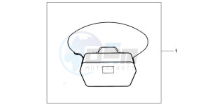 SH300A9 UK - (E / ABS MKH TBX) drawing INNERBAG TOPBOX