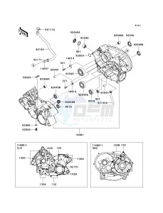 KVF 650 H [BRUTE FORCE 650 4X4I] (H7F-H8F) H7F drawing CRANKCASE