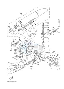 XV1900A MIDNIGHT STAR (1CR3) drawing EXHAUST