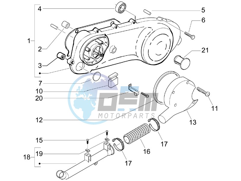 Crankcase cover - Crankcase cooling