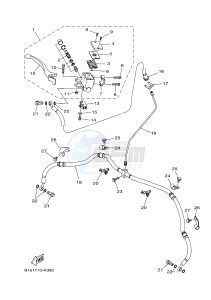 YFM700FWBD YFM70KPSJ KODIAK 700 EPS SPECIAL EDITION (B32D) drawing FRONT MASTER CYLINDER