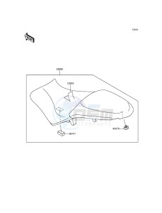 VERSYS 650 ABS KLE650FGF XX (EU ME A(FRICA) drawing Seat