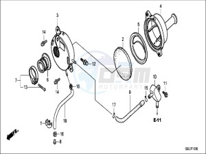 CRF50FH Europe Direct - (ED) drawing AIR CLEANER