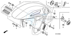 CBR1000RA9 Korea - (KO / ABS) drawing FRONT FENDER