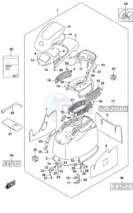 DF 350A drawing Engine Cover