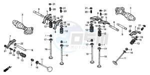 VT750C3 drawing CAMSHAFT/VALVE