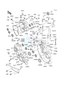 KAF 620 J [MULE 3010 TRANS4X4] (J6J-J8F) J8F drawing GEAR BOX