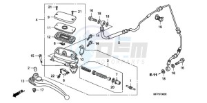 CB1300SA9 Australia - (U / ABS BCT MME TWO TY2) drawing CLUTCH MASTER CYLINDER