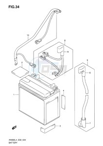 AN650Z ABS BURGMAN EXECUTIVE EU drawing BATTERY