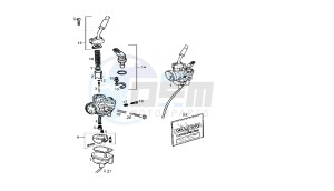 SENDA SM X-RACE - 50 CC 2T EU2 drawing CARBURETOR