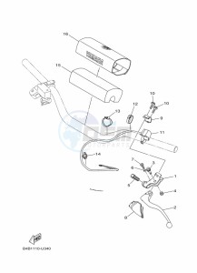 YZ85LW (B0G1) drawing HANDLE SWITCH & LEVER