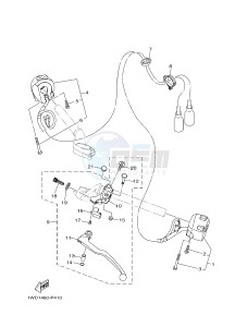 YZF-R3 YZF-R3A 321 R3 (BR53) drawing HANDLE SWITCH & LEVER