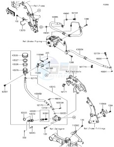 VULCAN S ABS EN650EHF XX (EU ME A(FRICA) drawing Rear Master Cylinder