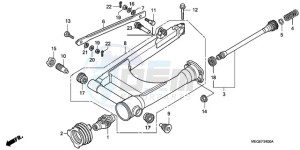 VT750C9 Australia - (U / MK) drawing SWINGARM