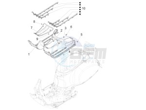 GTV 300 SEI GIORNI IE E4 ABS (APAC) drawing Central cover - Footrests