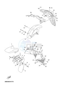 YP125RA (ABS) X-MAX 250 X-MAX 250 (1YS6 1YS6 1YS6) drawing FENDER