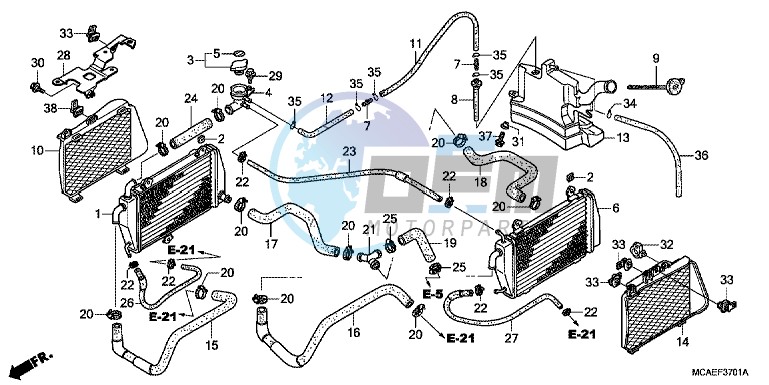 RADIATOR (GL1800C/ D/ E/ F/ G)