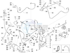 MP3 300 ie E4 LT BUSINESS - SPORT ABS (EMEA) drawing ABS Brake system