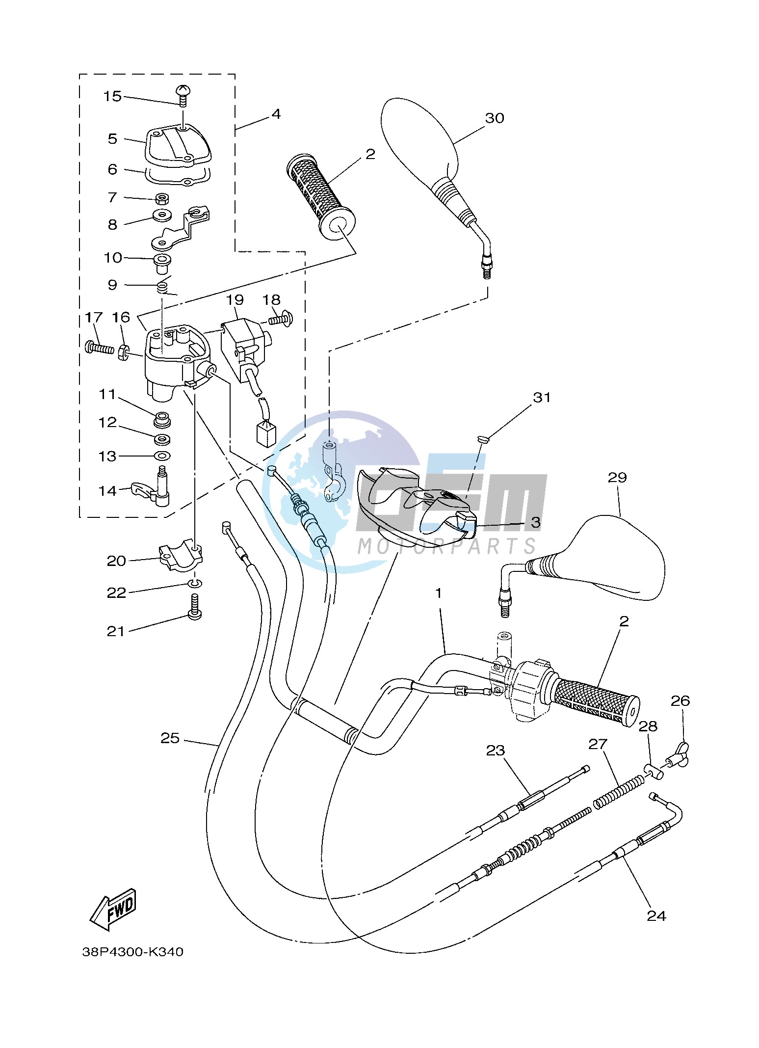 STEERING HANDLE & CABLE