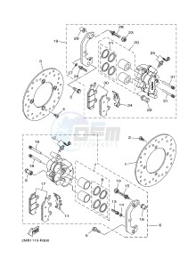 YXE700E YXE70WPHH (2MBG) drawing FRONT BRAKE CALIPER