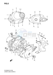 RV125 (E19) VanVan drawing CRANKCASE COVER