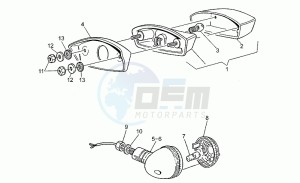 Nevada 350 Club Club drawing Taillight